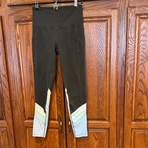 Ideology Gray and blue/white/mint stripe Leggings